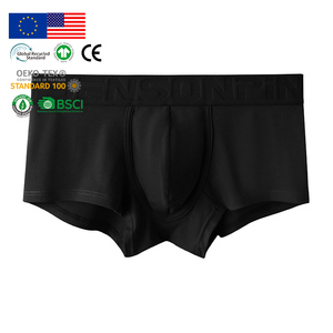 Sous-vêtements de musculation élégants et lavables en fibre de bambou certifiée GOTS, couleur unie, style luxueux pour hommes – Slips et boxers pour hommes - Product Image 1