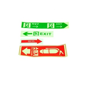 Imprimible personalizado fotoluminiscente etiqueta acrílico seguridad resplandor en el oscuro de signos - Product Image 1