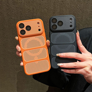 เคสโทรศัพท์ลายรังผึ้งระบายความร้อนแบบแม่เหล็กสำหรับ iPhone 17 16 15 14 Pro Max  ฝาหลังแบบตาข่ายระบายอากาศ - Product Image 4