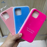 Coque de téléphone en silicone personnalisée avec logo pour iPhone, coques pour filles, coque en silicone liquide pour iPhone