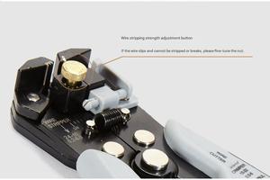 Oem tùy chỉnh đa chức năng tự động dây đồng tước kìm Cáp công cụ Cutter Uốn Tóc bồng Peeler Metric đo lường - Product Image 3