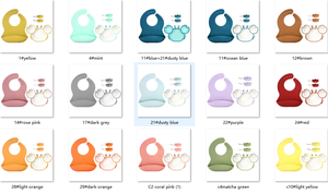 Juego de alimentación para bebés de silicona sin BPA, cuchara y tenedor, plato con babero y fuerte succión, con cubiertos y logotipo personalizado. - Product Image 6