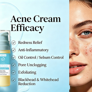 Gel para Eliminar el Acné con Ácido Salicílico y Aceite de Árbol de Té, Marca Privada OEM, Reparación Rápida y Efectiva de Granos y Cicatrices, Antimanchas, Suaviza la Piel, Reduce los Poros - Product Image 3