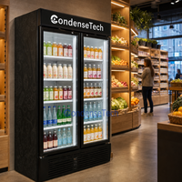 Réfrigérateur de présentation florale monotempérature 209L à refroidissement par air, économe en énergie