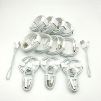 Câble de Chargeur Téléphone 8 Broches USB Tressé TPE Blanc à Charge Rapide 3A En Gros pour Téléphones Portables Ordinateurs Écouteurs