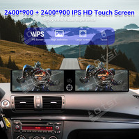 Autoradio QLED à double écran 12,3'' pour BMW Série 1 E81/E82/E87/E88 2006-2011, installation sur tableau de bord, GPS, Android Auto, CarPlay