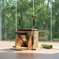Kursi Pilates Kayu Profesional untuk Latihan Yoga, Mesin Wunda Chair, Kursi Pilates Oak, Kursi Pilates untuk Peregangan