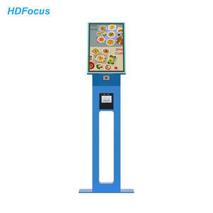 18.5 "21.5" Stand au sol Terminal libre-service Kiosque Check Out Totem Commande Kiosques de <span class=keywords><strong>paiement</strong></span> Utilisation au restaurant - Product Image 1