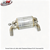 Système d'échappement sport en titane KM pour Ferrari F430 4.3L V8 2005-2009, silencieux de performance à commande de soupape active