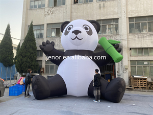 Panda gonfiabile con bambù palloncino animale Panda gonfiabile pubblicità all'ingrosso - Product Image 3