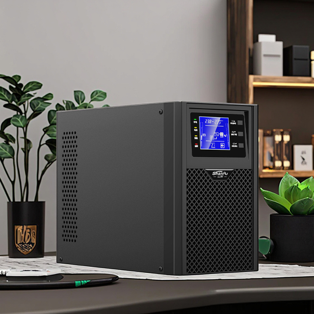 OEM Online Double Conversion UPS 110V/220V 1KVA-10KVA Pure Sine Wave Backup Power Supply for Computer