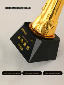 كأس كريستال صناعي رياضي إبداعي راقي الاجتماع السنوي مسابقة كرة السلة لكرة القدم النقش المجاني حسب الطلب - Product Image 3