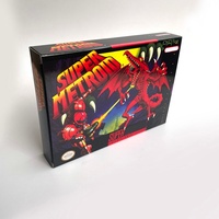 Super Metroid (Guardado de Progreso) Cartucho de Juego de 16 bits con Certificación CE, Material ABS para Consola SNES Versión NTSC de EE. UU./Europa, Conexión por Cable