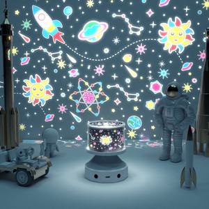 Lámpara de Proyección de Luz de Estrellas Creativa, Luz Nocturna Infantil con Sonidos para Crear Atmósfera de Ensueño - Product Image 3