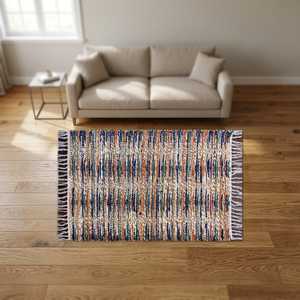 Tapis en jute tissé à la main de qualité supérieure, couleur unie, durable, en fibres naturelles, pour la décoration intérieure contemporaine - Product Image 4