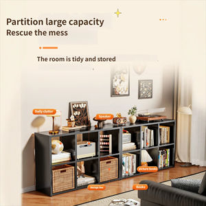 Étagère modulaire en acier personnalisée, armoire décorative, étagère intégrée pour le salon, le bureau, étagère ouverte, étagère de <span class=keywords><strong>rangement</strong></span>, présentoir - Product Image 3