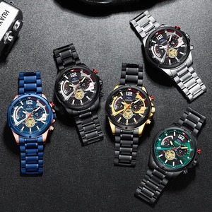 Reloj de Pulsera para Hombre Drioshipping 2591, Correa de Acero Inoxidable de Lujo, Nuevo Modelo, Cuarzo Azul, Estilo Ejecutivo Moderno - Product Image 2