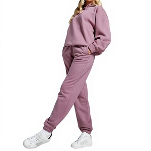 Survêtement zippé personnalisé pour femmes, ensemble de survêtement 320 g/m² pour marques de streetwear américaines, faible MOQ. - Product Image 6
