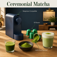 Capsules de café expresso matcha chaud et glacé, dosettes de thé vert latte, machine à café individuelle, vente en gros, approvisionnement en vrac