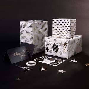 Wholesale High Quality Birthday Tissue Rolls <b>Gold</b> Foil Packaging <b>Wrapping</b> <b>Paper</b> Roll Uperior Craftsmanship - Product Image 1