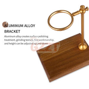 Giá Để Cốc Lọc Cà Phê Đế Gỗ Nguyên Khối Chất Liệu Đồng Giá Để Tách Cà Phê Nhỏ Giọt Giá Để Cà Phê Đế Gỗ Sồi - Product Image 3