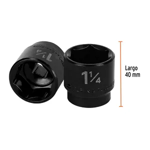 Truper Set di ricambi Auto a 6 unità da 1 1/4 \ "impatto Dado con 6 punte e telaio da 1/2 \" - Product Image 2