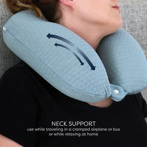 Adult <b>Memory</b> <b>Foam</b> U Pillow Cervical Neck Support Portable Travel Accessory Wholesale Vietnam Production Plant - Product Image 4