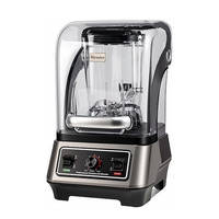 Slushmachine HELAXEN Commerciële Blender IJskruiser Smoothie Machine Sapcentrifuge 2200W RVS Hoge Snelheid 2L Capaciteit Knopbediening