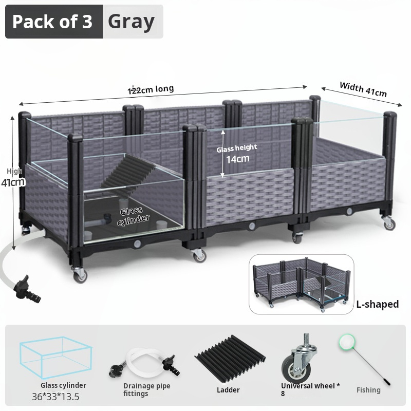 Paquete Triple Gris [Estilo Ratán Gris]