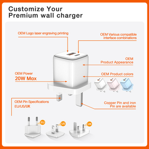 Adaptador de Carga Súper Rápida USB-C Tipo C de 20W PD 3.0 QC3.0 para <span class=keywords><strong>iPhone</strong></span> 15 <span class=keywords><strong>Pro</strong></span> <span class=keywords><strong>Max</strong></span> y Dispositivos Móviles - Product Image 4