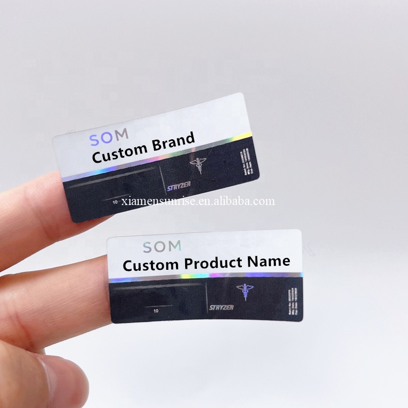 customized hologram box vial packaging