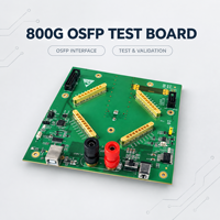 Carte de test OSFP 800G pour simulateur de vieillissement, pour transcepteurs optiques de centres de données IA 5G, pour test de burn-in longue durée et débogage de fiabilité