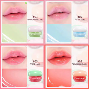 Pot de baume à lèvres rose avec logo personnalisé Traitement des lèvres Gel hydratant Brillant à lèvres Baume à lèvres hydratant <span class=keywords><strong>repulpant</strong></span> - Product Image 6