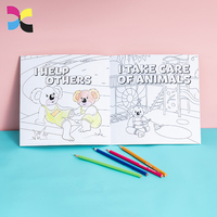 Vente de gros Livre de coloriage pour enfants couverture souple personnalisée Livre de coloriage mignon pour enfants Livre de dessin