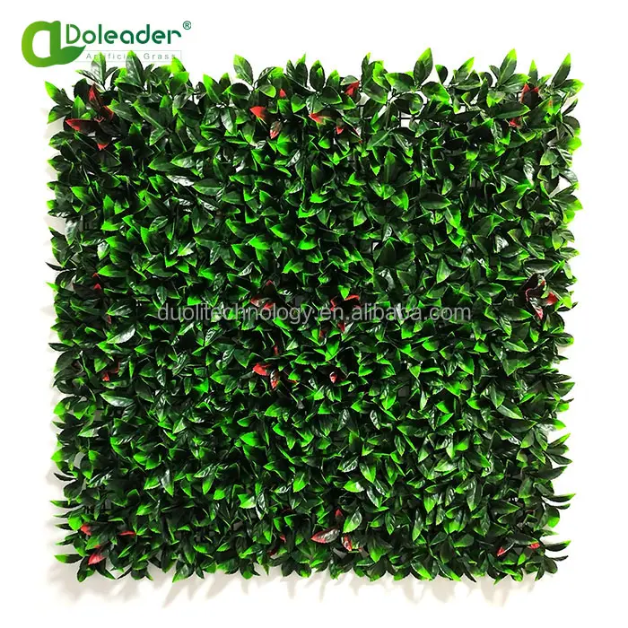 Doleader thực vật nhân tạo tường cây xanh lá riêng tư tấm màn hình nhân Tạo Lá tường cho trang trí trong nhà
