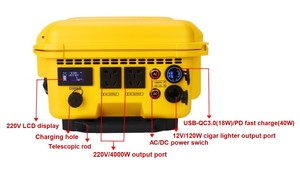 Entrega Rápida, Estación de Energía Solar Portátil de 220v 4000w 3127wh para Exteriores - Product Image 1