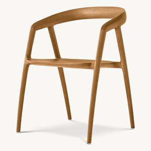 Sillón de Comedor de Madera de Roble Estilo Nórdico Luka de Gran Venta para Sala de Comedor - Product Image 1