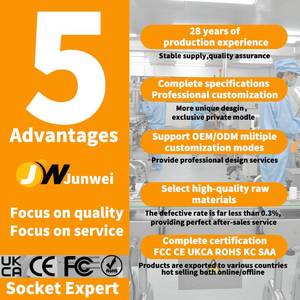 Venta al por mayor de fábrica 4 USB EU Protector contra sobretensiones Regleta de alimentación <span class=keywords><strong>8</strong></span> vías 125V Enchufe de pared Enchufe múltiple 10A Enchufe eléctrico nominal - Product Image 6