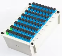Vente chaude 1x4 1x8 1x16 1x32 1x64 Fibre Optique PLC Splitter LGX Box Cassette Card Insertion Type SC LC APC/UPC LGX PLC Splitter