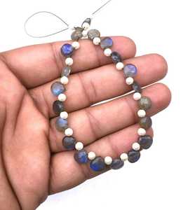 21 piezas maravillosa colección de piedras preciosas de labradorita natural forma de corazón suave azul llamativo Briolette Beads Garde Stone - Product Image 4