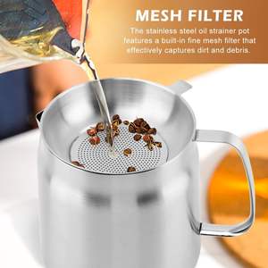 En gros, Pot de cuisson 2 en 1 robuste avec passoire à huile et filtre en acier inoxydable 304 - Product Image 5