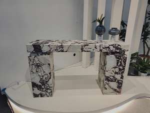 Mesa Consola de Entrada de Mármol Natural Italiano de Lujo, Calacatta <span class=keywords><strong>Viola</strong></span>, Muebles de Interior para Decoración de Casa o Villa - Product Image 5