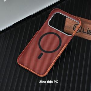 Роскошный ультратонкий жесткий чехол из поликарбоната с магнитом и узором под кевлар для <span class=keywords><strong>iPhone</strong></span> 17 16 15 14 Pro Max - Product Image 4