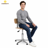 Tabouret de laboratoire réglable en hauteur avec roulettes, chaise pivotante ergonomique pour les écoles du CP au CM2, les maternelles et les garderies