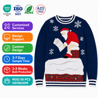 Pull en laine tricoté à col rond pour homme, personnalisé ODM/OEM, anti-boulochage, respirant, chaleur hivernale, résistant aux plis et au rétrécissement
