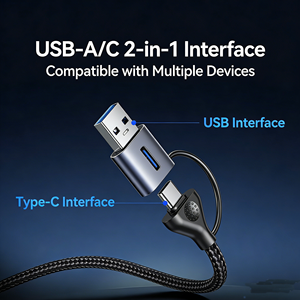 Adaptador de Red <span class=keywords><strong>USB</strong></span>-<span class=keywords><strong>C</strong></span> a RJ45 de Doble Puerto y 2.5Gbps para Servidor NAS, Laptop y Computadora de Escritorio, Carcasa de Aluminio, Adaptador <span class=keywords><strong>USB</strong></span> Ethernet - Product Image 5