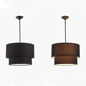 Luminaire japonais Wabi-Sabi moderne minimaliste 3000K nordique en <span class=keywords><strong>tissu</strong></span> cylindrique Lustre salle à manger Hôtel Restaurant <span class=keywords><strong>Suspension</strong></span> - Product Image 3