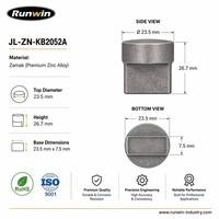 Bouton de meuble OEM Runwin en alliage de zinc et étain antique, installation facile pour cuisine, placard, commode, chambre, salle de bain