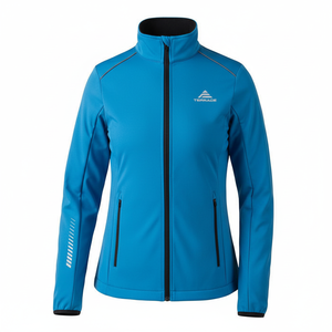 Chaqueta Ligera y Delgada de Punto para <span class=keywords><strong>Mujer</strong></span>, para Primavera y Otoño, con Cuello Alto y Cierre de Cremallera, para Deportes y Uso Casual - Product Image 5
