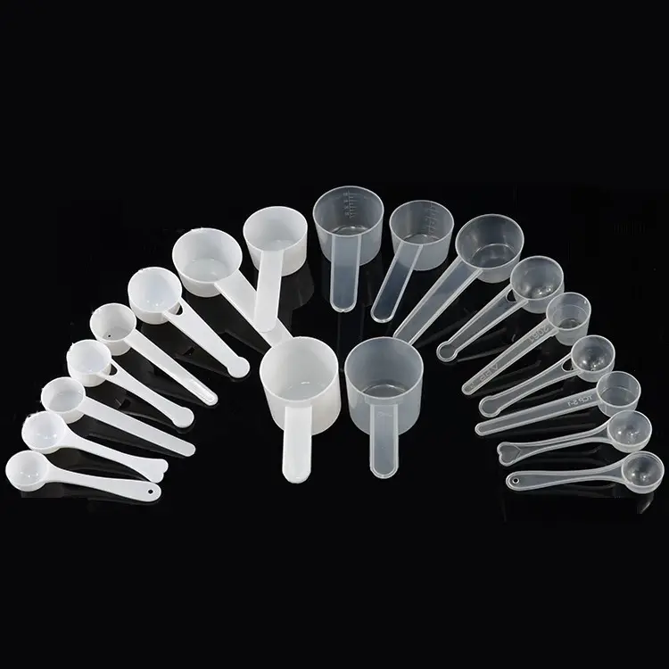 Wegwerp Plastic Maatlepels Voor Koffie Thee Melk Poeder 1G 2G 2.5G 3G 4G 5G 6G 7.5G 10G 12G 15G 20G 25G 30G 35G